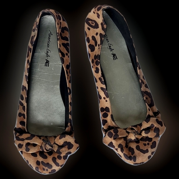 #WF3 Women’s American Eagle Leopard Print Shoes - Picture 6 of 10